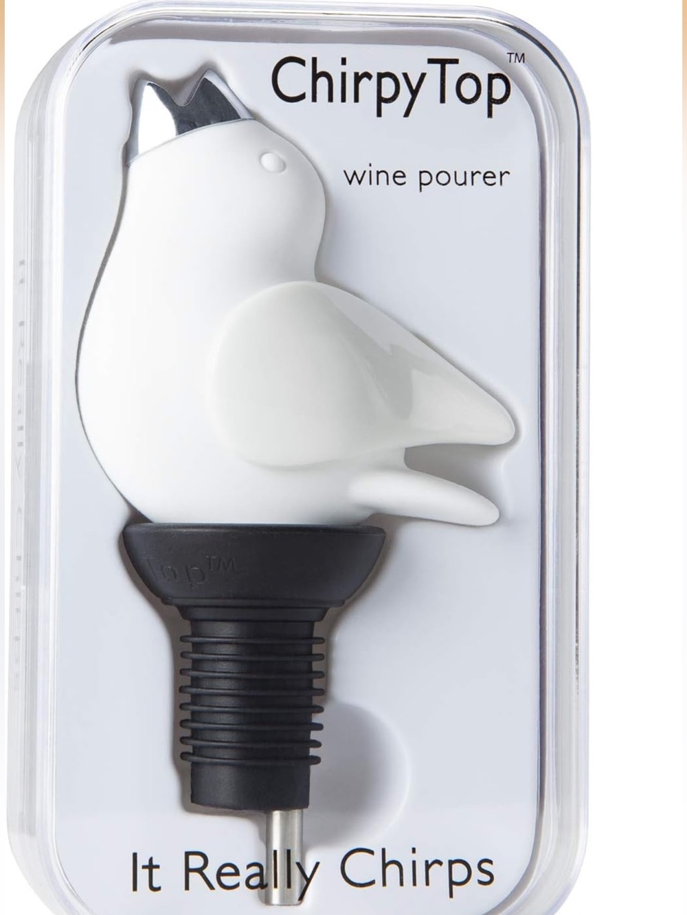 ChirpyTop Wine Pourer - "It Really Chirps" New